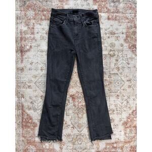 Mother The Insider Crop Ankle Not Guilty Womens Black Jeans Size 25
